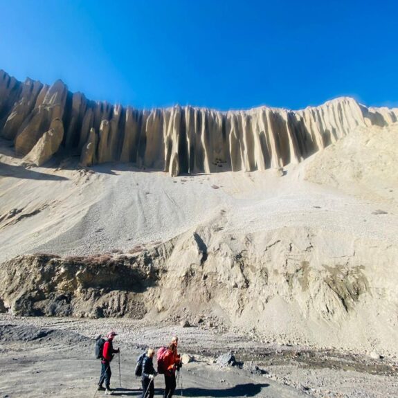 Upper Mustang trek route from Kathmandu to Lo Manthang